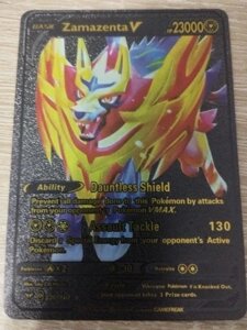 Колекційна карта Чорна Pokemon Zamazenta High Hp Foteleamo