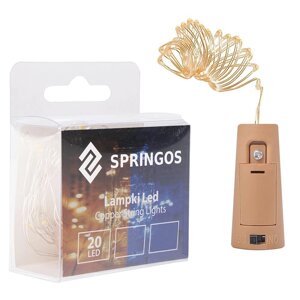 Батарея світлодіодні лампи 20 led_x000D_ Springos CL0026 (5907719400617_x000D_)