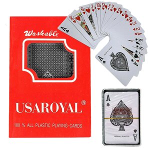 Покерні гральні картки колоди карт із покриттям 54 шт 18216