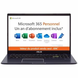 Ноутбук Asus Vivobook 15 E510 15,6 дюйма Intel Pentium N5030 4 ГБ оперативної пам'яті 128 ГБ