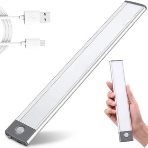 Самоклейна лампа, USB-планка під шафу, 32 см.