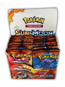 Колекційна карта Pokemon Sun&Moon 1 пакет з 10 карт Foteleamo