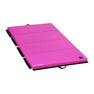 Гімнастичний килим - 200 x 100 x 5 см - складання - рожевий - завантажте до 170 кг Gymrex EX10230197 (-)}