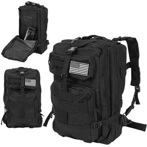 Рюкзак у стилі мілітарі XL, чорний