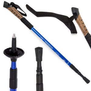 Nordic Walking Stick З пробковою Ручкою Колір Синій 14010_N