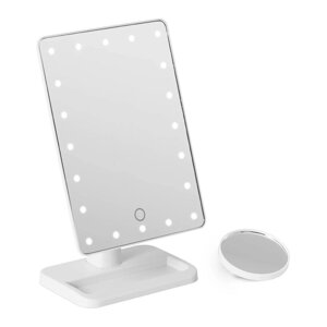 Дзеркало макіяжу - світлодіод - 22,5 x 18,5 см - спікер physa EX10040358 косметичні дзеркала ( -)