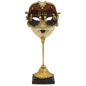 Статуетка червона золота венеціанська маска 33x14 см Статуетка Бренд Європи