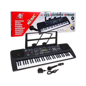 Клавіатура з мікрофоном для дітей 5+ Такометр Радіо USB MP3 — модель No 6152