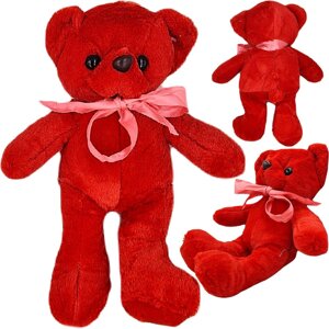 Ведмедик Тедді — великий талісман Дня матері 33 см WKS VALENTINO MIö_CZERWONY