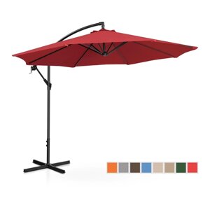 Підвісна садова парасолька - Ø300 см - Бургунді Uniprodo EX10250086 Садові парасольки ( -)