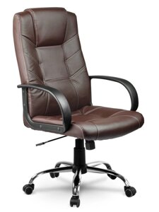 Шкіряне офісне крісло Eago EG-221 коричневий