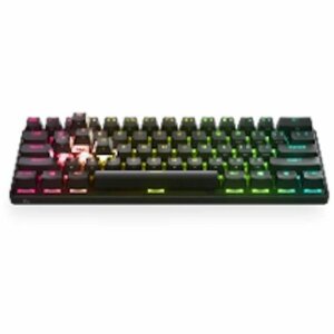 Мініклавіатура Steelseries Apex Pro, чорна, бездротова, з LDC-підсвіткою Azerty