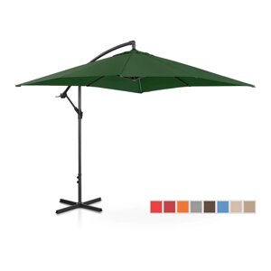 Садова парасолька висить - 250 x 250 см - зелений Uniprodo EX10250071 садові парасольки ( -)