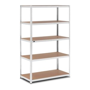 Книжный шкаф склада - 120 х 60 х 200 см - 875 кг - серый MSW EX10061495 Мебель для СТО (-)
