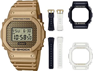 Мод Casio G-Shock. Походження — Gold Chain Limited Edt. Спеціальний пакет + 2 додаткові ремені + 2