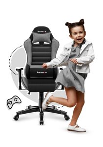 Крісло геймерське дитяче HUZARO RANGER 6.0 Grey Mesh Оббивка тканина