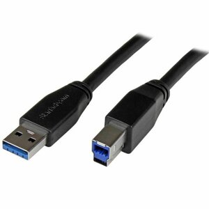 Кабель USB A до USB B Startech Usb3Sab10M Чорний