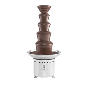Шоколадный фонтан - 5 этажей - 6 кг - нержавеющая сталь Royal Catering (-)