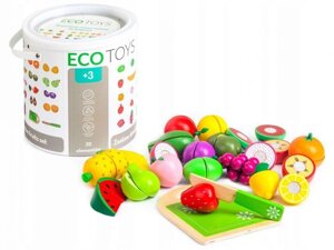 Набір з 20 екологічних іграшок для подрібнення фруктів Польща