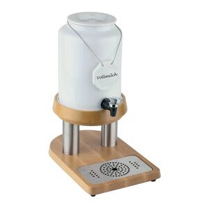 Диспензатор молока - нержавіюча сталь, деревина, порцеляна - 4 l APS EX10410006 дисперсатори для напоїв ( -)