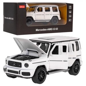 Mercedes-AMG G 63 білий RASTAR модель 1:32 Металевий корпус + елементи, що відкриваються вручну