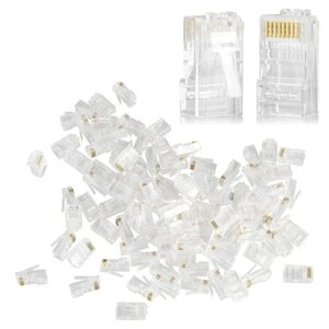 Виделка Rj45 8p8c 100 шт модульна мережа rj RJ1A