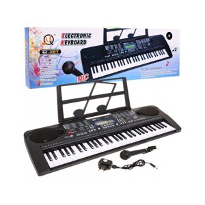 Клавіатура для дітей 5+ Мікрофон Пюпітр USB MP3 Такометр — модель No 6159