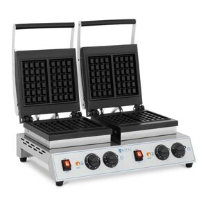 Waffle Machine - Подвійне харчування - бельгійські вафлі - 2 х 1500 Вт Royal Catering EX10012035 Вафлери ( -)