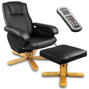 Масажне крісло з підставкою для ніг + обігрівач Sofotel
