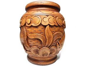 Ігніте різьблений вази риби з дерев'яними виробами по кредитах Статуетка Бренд Європи