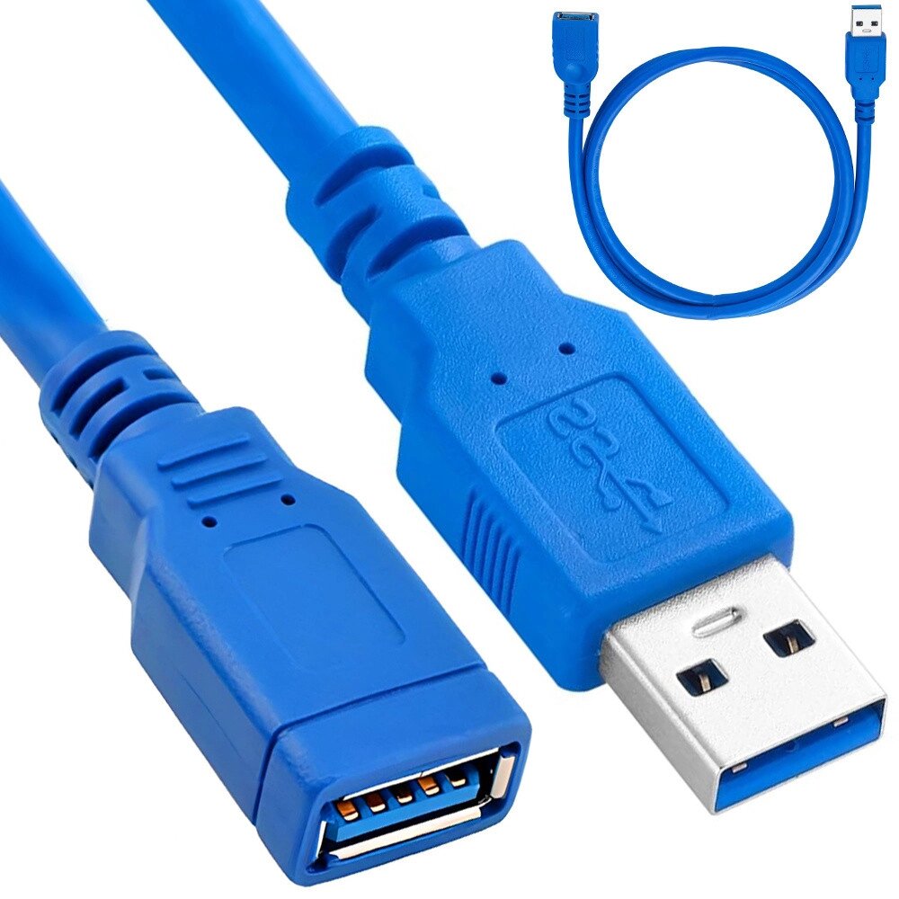 Подовжений кабель Екранований адаптер USB 3.0 1,5 м від компанії Euromarka - фото 1