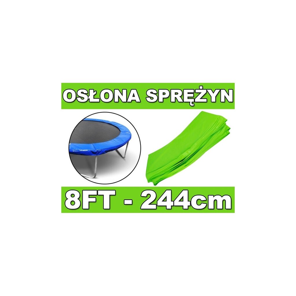 Пружинний захисний комір SkyRamiz Зелений для садового батута 244 см/8 футів від компанії Euromarka - фото 1