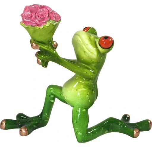 Рейтинги Figurine жаби, квіти żabka love Статуетка Бренд Європи від компанії Euromarka - фото 1