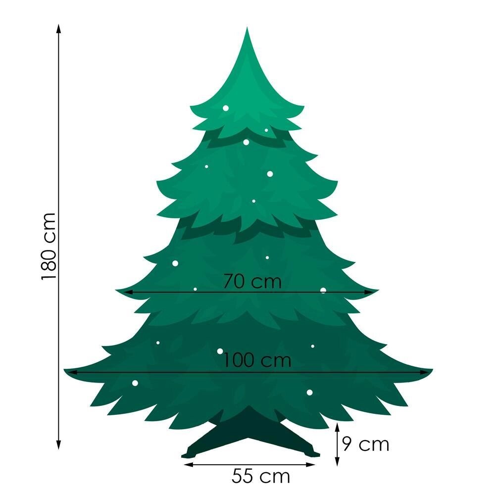 Різдвяна ялинка кавказька ялинка 180 cm_x000D_ Springos CT0081 (5907719441733_x000D_) від компанії Euromarka - фото 1