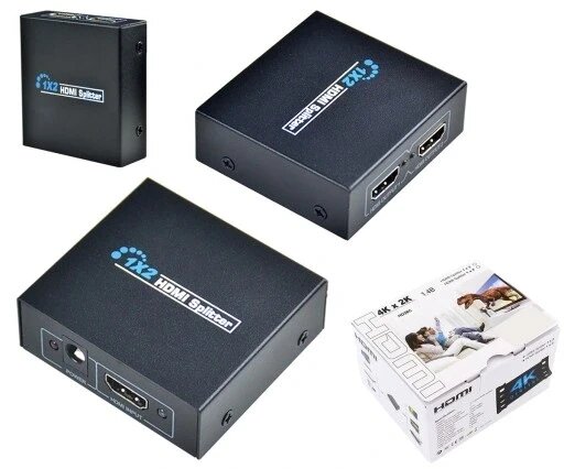 Розгалужувач hdmi splitter 1x2 full hd 4k Aptel HD28C від компанії Euromarka - фото 1