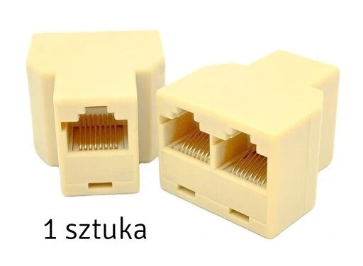 Розгалужувач rj45-rj45 роз'єм x2 lan RJ5A від компанії Euromarka - фото 1