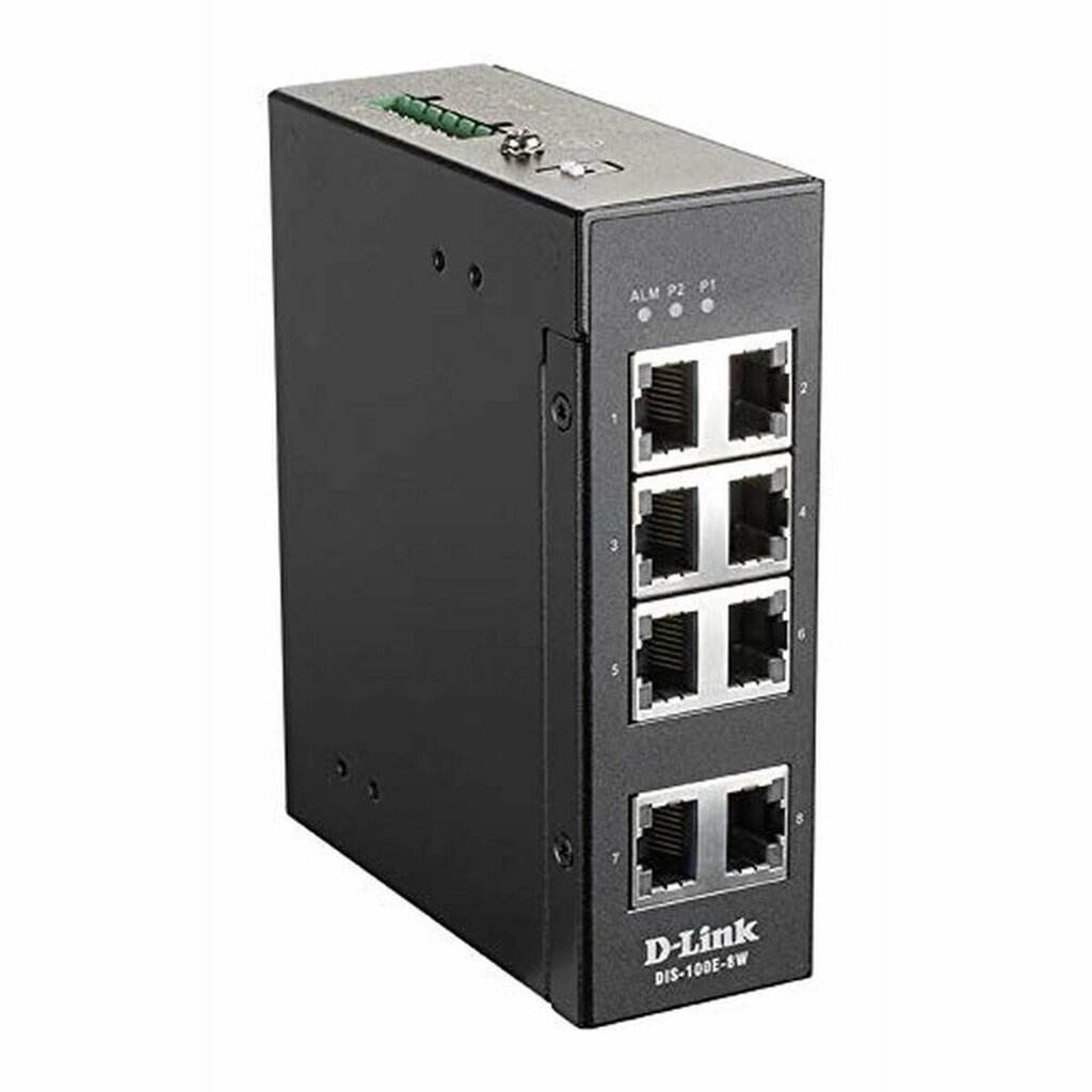 Розподільна шафа D-Link Dis-100E-8W Rj45 X 8 Чорний від компанії Euromarka - фото 1