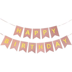 З днем народження гірлянда рожева блискуча GALAXY WKS_20169_RruceroWA