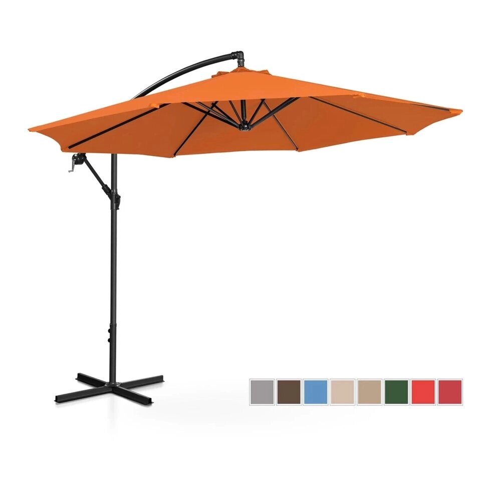 Садова парасолька висить - Ø300 см - помаранчевий Uniprodo EX10250087 садові парасольки ( -) від компанії Euromarka - фото 1