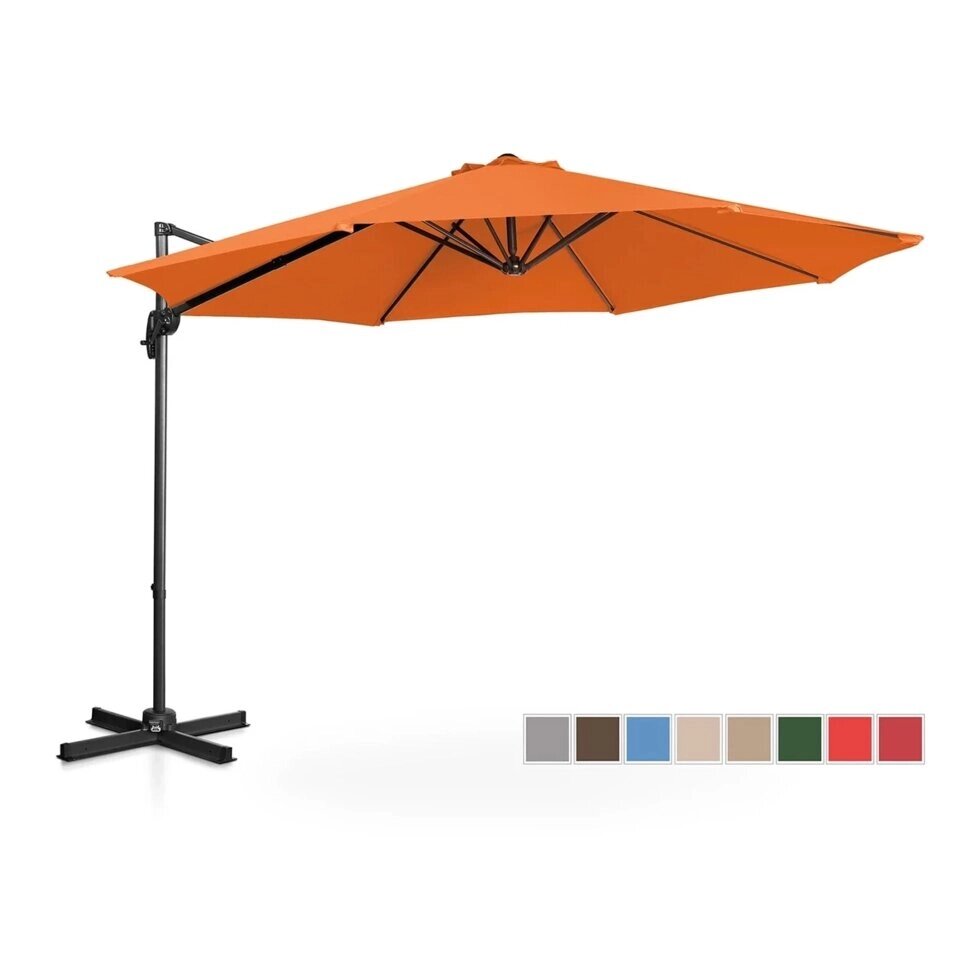 Садова парасолька висить - Ø300 см - помаранчевий Uniprodo EX10250096 садові парасольки ( -) від компанії Euromarka - фото 1