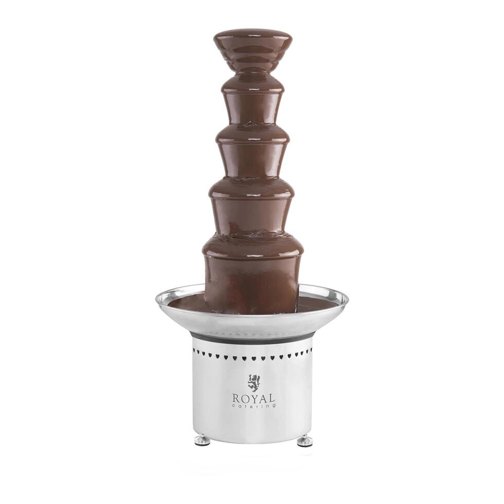 Шоколадный фонтан - 5 этажей - 6 кг - нержавеющая сталь Royal Catering (-) від компанії Euromarka - фото 1