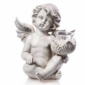 Скульптура ангела зі свічкою і білої відділенням Статуетка Бренд Європи