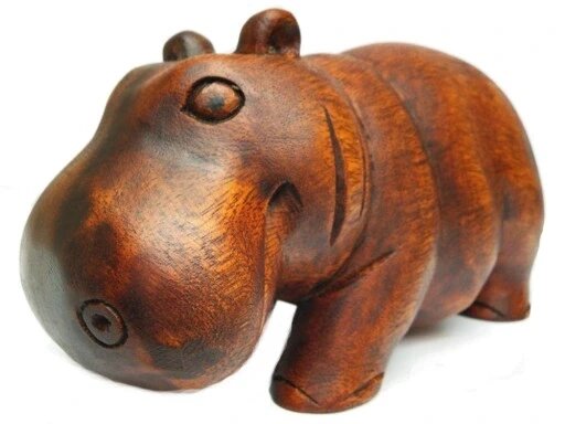 Скульптура Figurine Hippo Wood Suar Radicraft Статуетка Бренд Європи від компанії Euromarka - фото 1