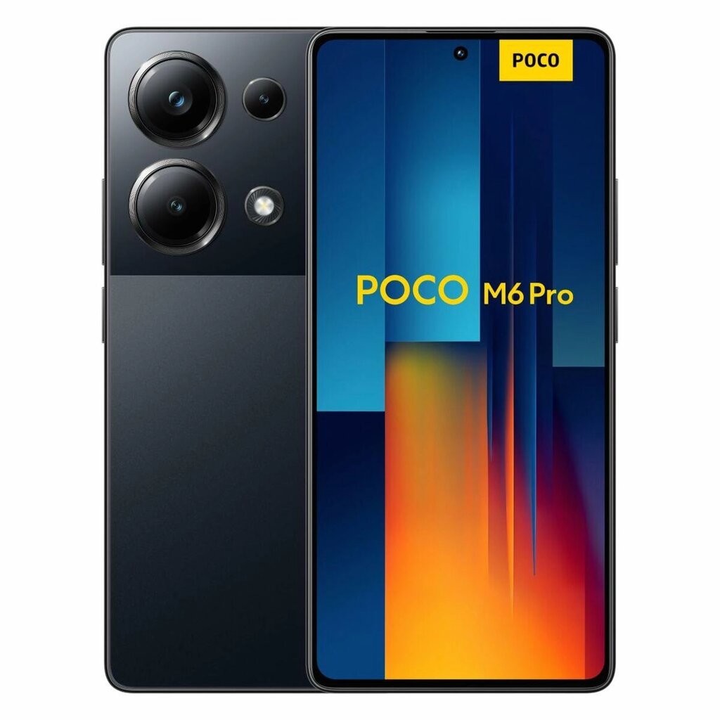 Смартфони Poco M6 Pro 6,79 дюйма, чорні, 512 ГБ, 12 ГБ оперативної пам'яті від компанії Euromarka - фото 1