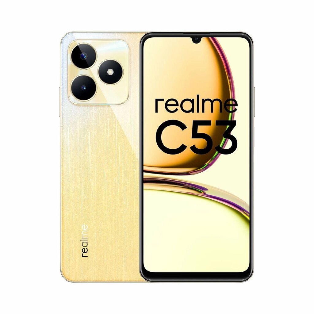 Смартфони Realme C53 6,74 дюйма 8 ГБ оперативної пам'яті 256 ГБ золотий від компанії Euromarka - фото 1