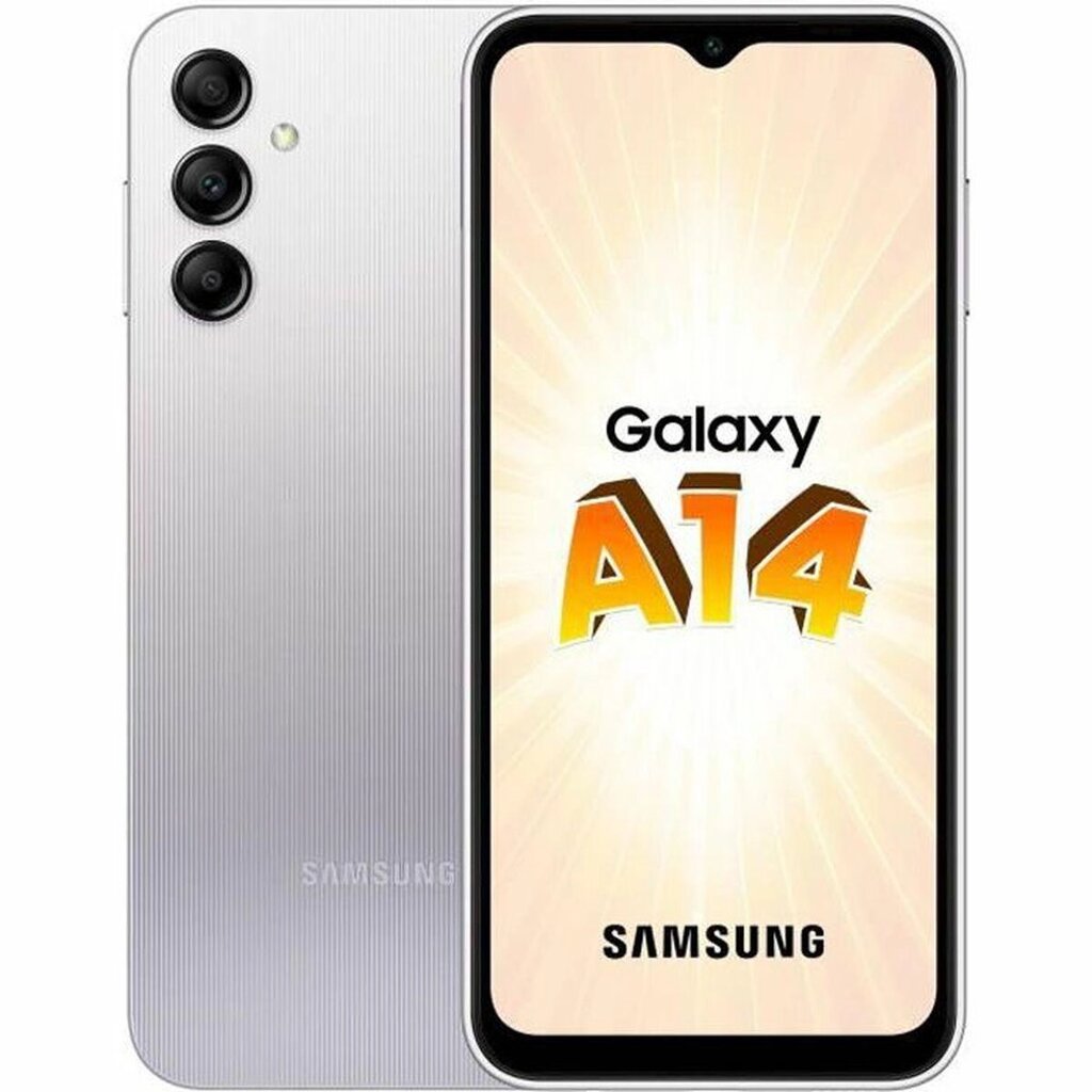 Смартфони Samsung A14 6.6" 64 Гб Сріблястий 4 Гб Оперативна пам'ять 64 Гб від компанії Euromarka - фото 1