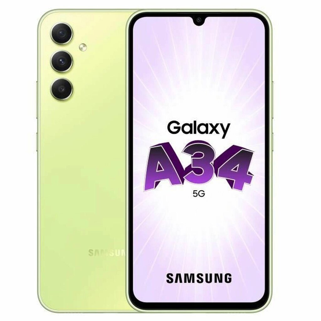 Смартфони Samsung A34 5G 6.6" 128 ГБ Lime 6 ГБ Ram 128 ГБ від компанії Euromarka - фото 1