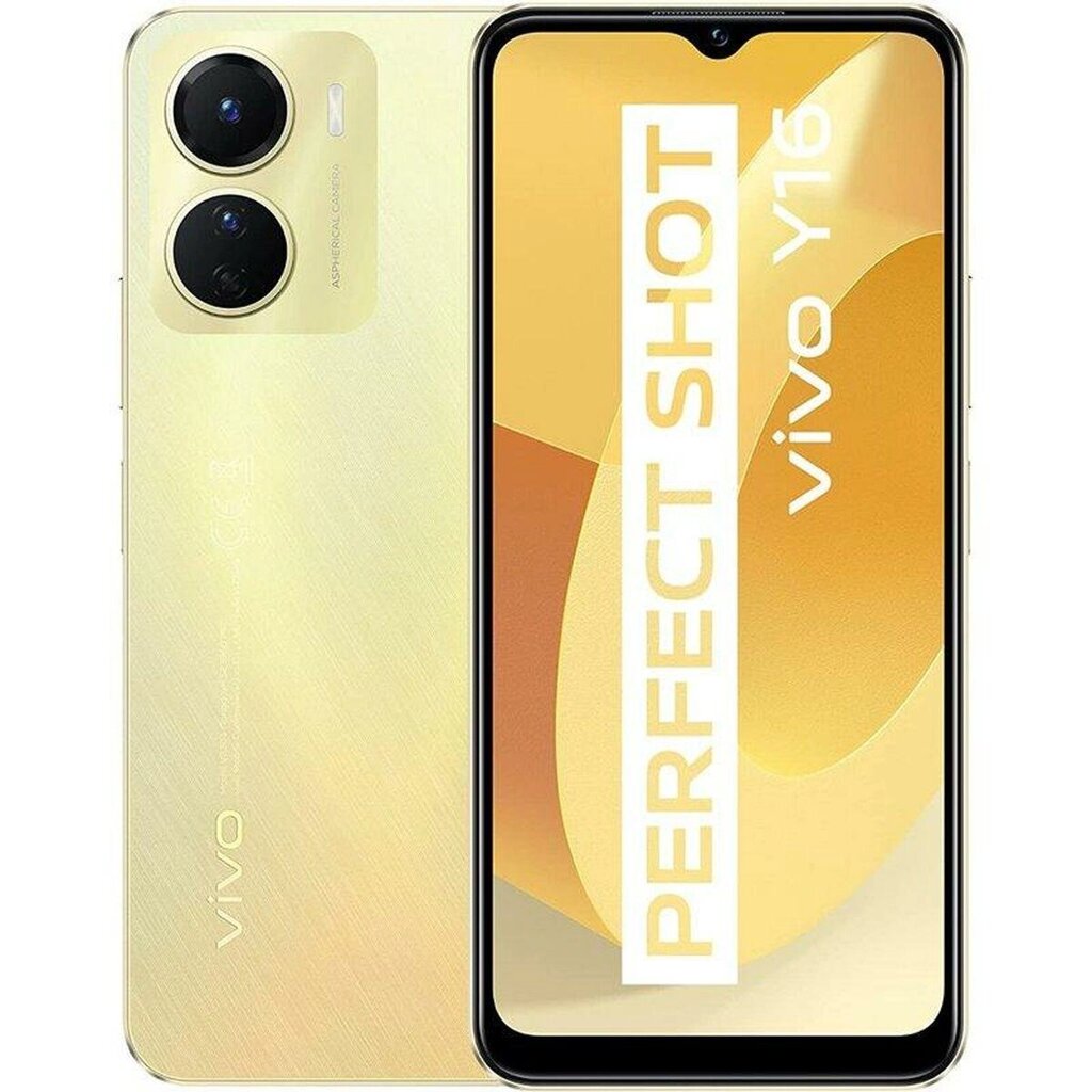 Смартфони Vivo Vivo Y16 6.35" Gold 4 Гб Оперативна пам'ять 6.5" 1 Тб 128 Гб від компанії Euromarka - фото 1