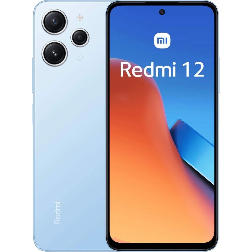 Смартфони Xiaomi Redmi 12 4 ГБ Ram Blue 6.79" Black Sky Blue 128 ГБ від компанії Euromarka - фото 1