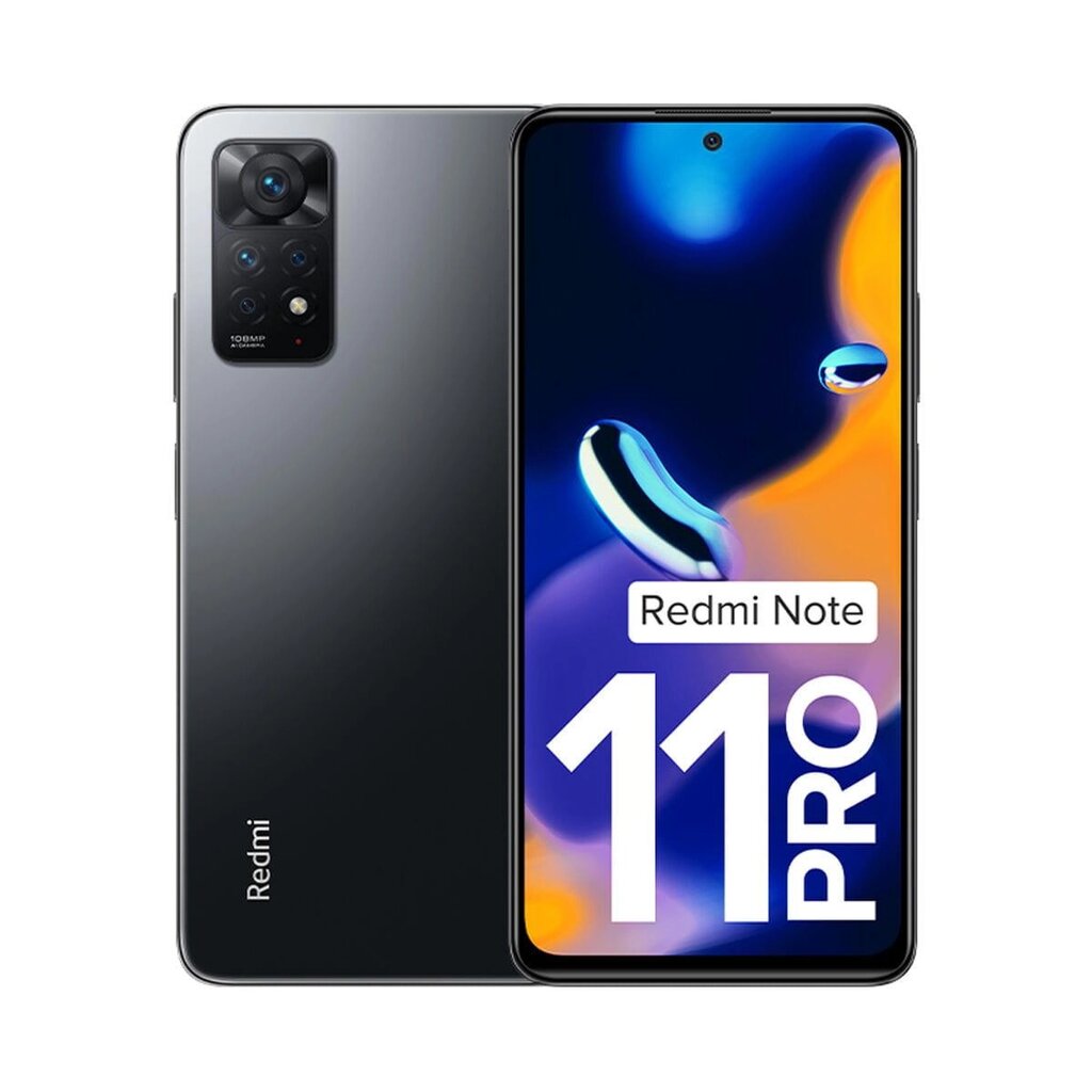 Смартфони Xiaomi Redmi Note 11 Pro 6,67 дюйма, 64 ГБ, 6 ГБ оперативної пам'яті, сірий від компанії Euromarka - фото 1